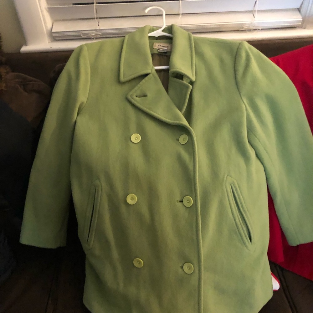 Pea Coat lime green.